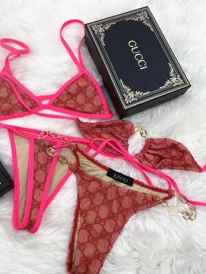 GG Sheer 2 Piece Swimsuit