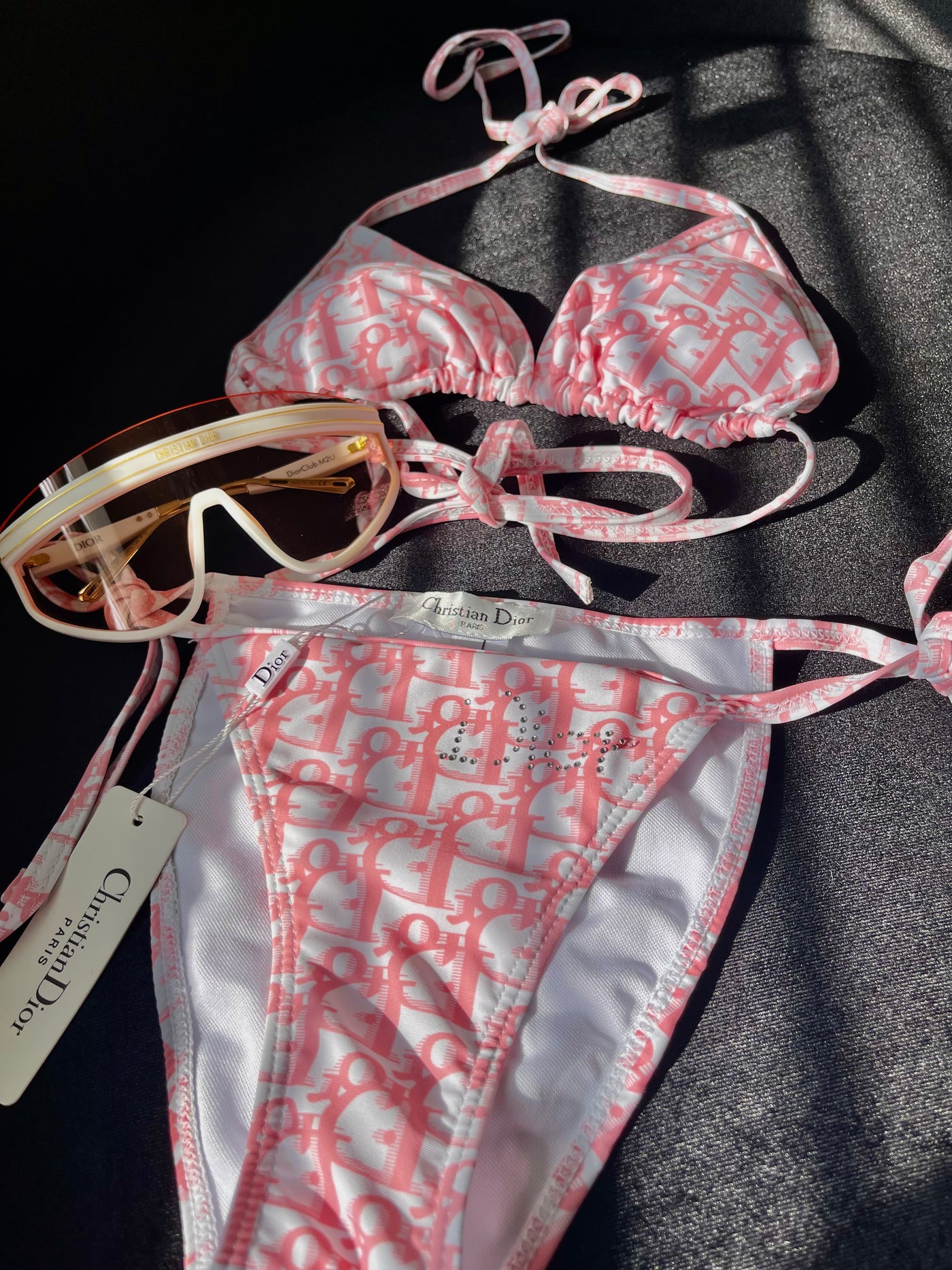 Pink 2 Piece Swimsuit Set