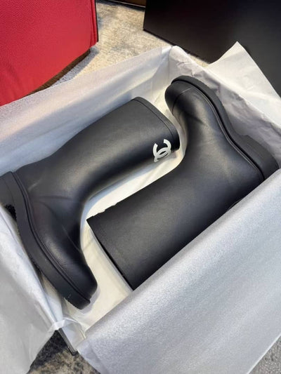 Black CC Rain Boots