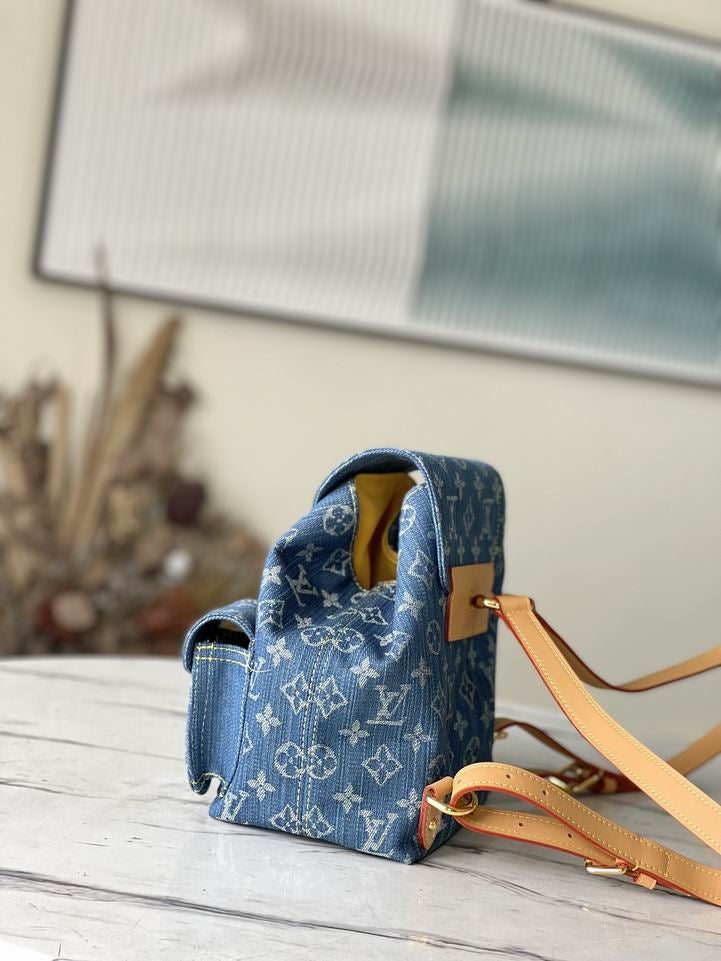 Mini Denim LV Backpack