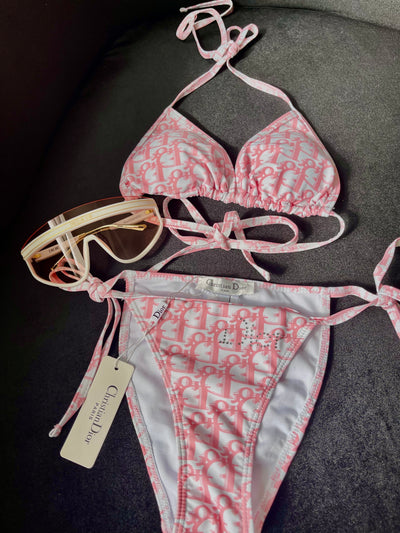 Pink 2 Piece Swimsuit Set
