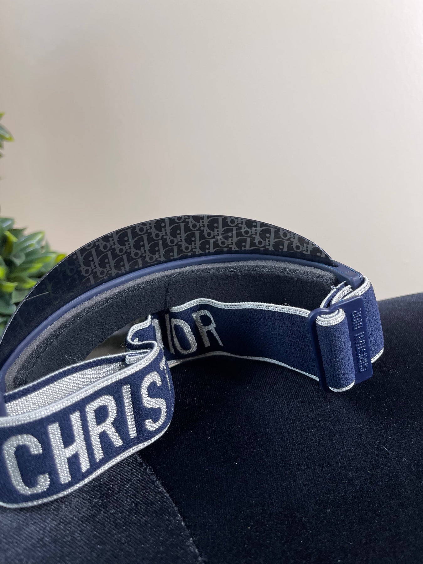 Navy Blue Visor Dìor (on hand) AE DOLLHOUSE