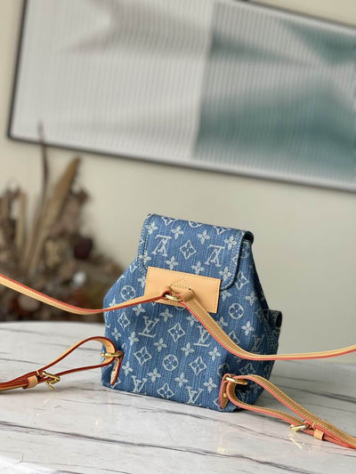 Mini Denim LV Backpack