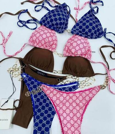 GG Chain 2 Piece Swimsuit