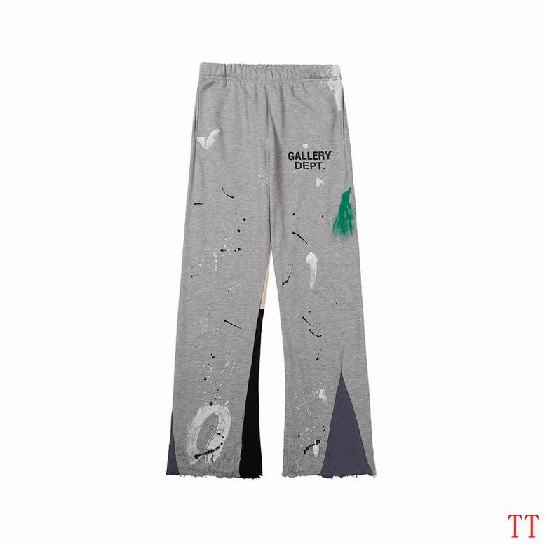 Grey Gallery Flare Pants(On Hand)