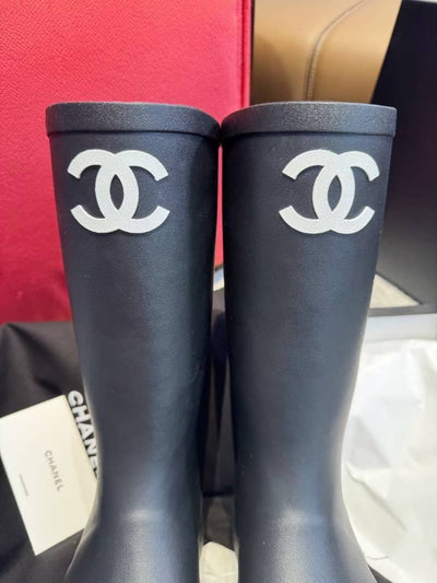 Black CC Rain Boots