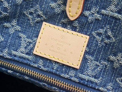 Denim LV OnTheGo Tote