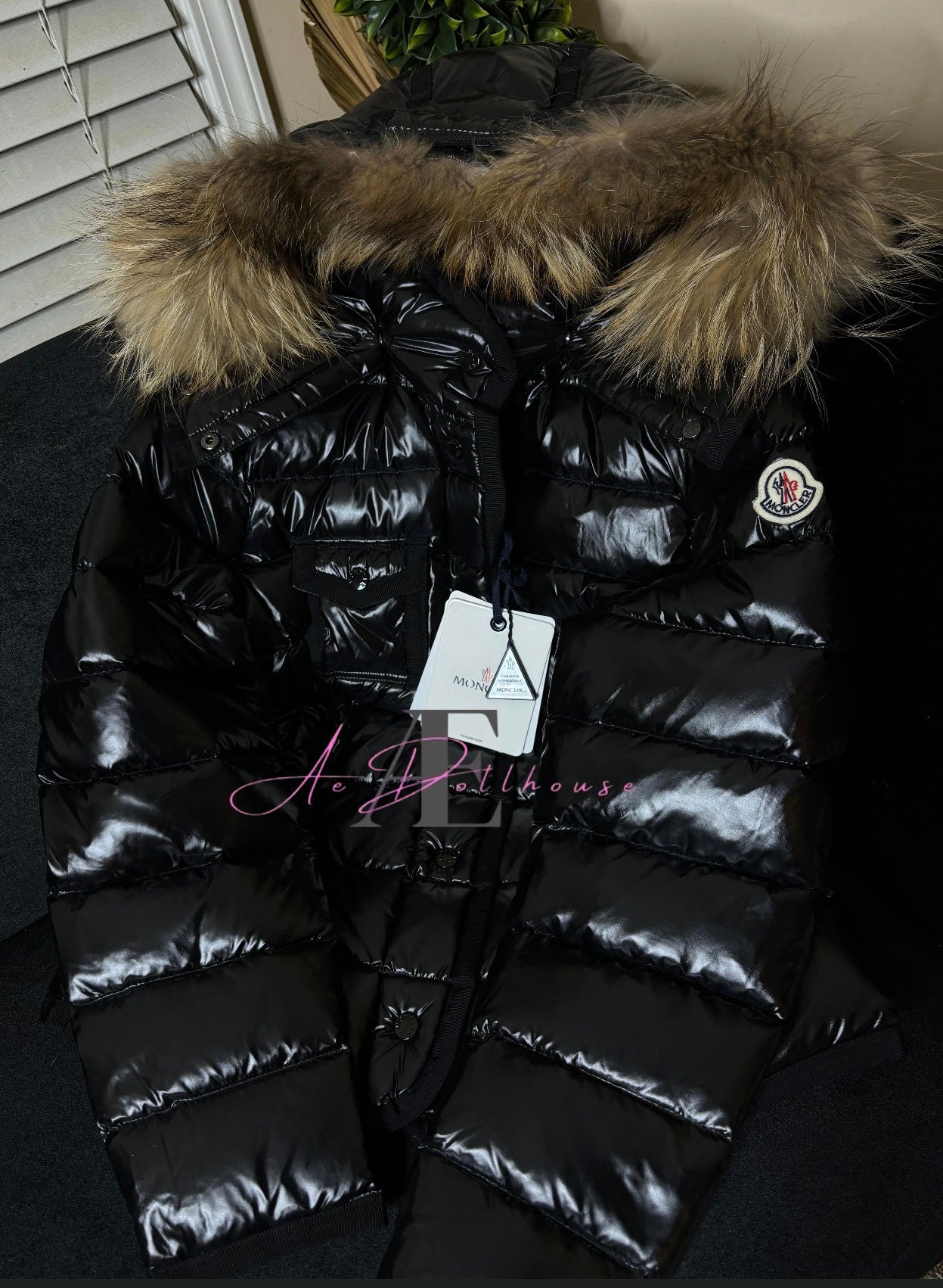 Mòncler Fur Fitted Coat