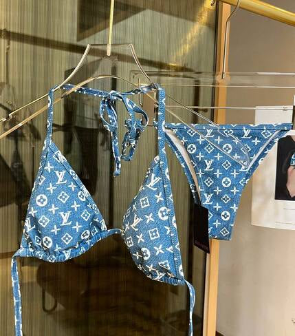 Blue LV 2 Piece Swimsuit