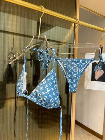 Blue LV 2 Piece Swimsuit