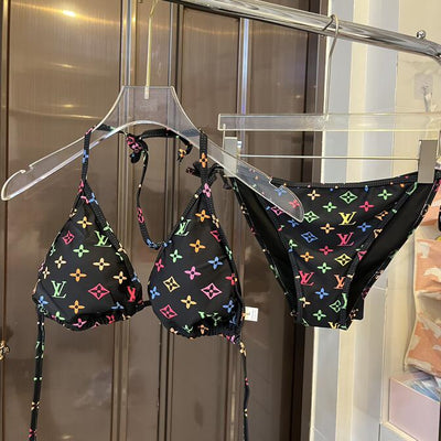 Multicolor LV 2 Piece Swimsuit