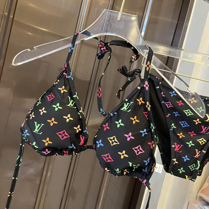 Multicolor LV 2 Piece Swimsuit