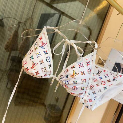 Multicolor LV 2 Piece Swimsuit