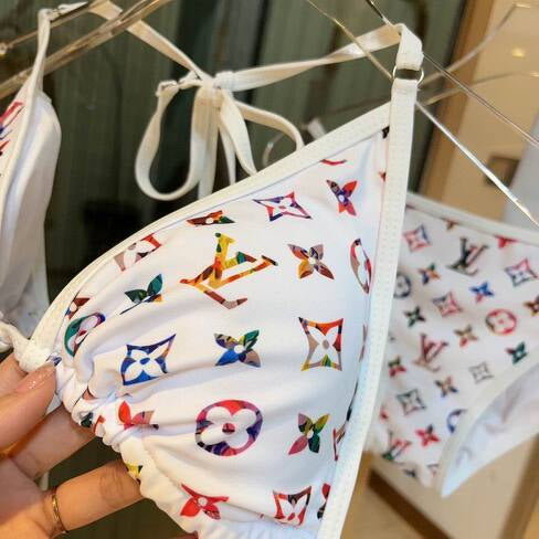 Multicolor LV 2 Piece Swimsuit